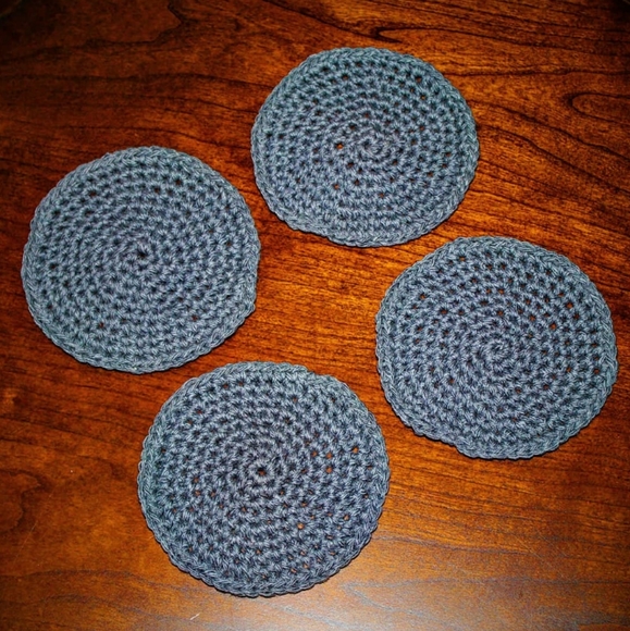 Coasters (4) Handmade Crocheted - Picture 3 of 4
